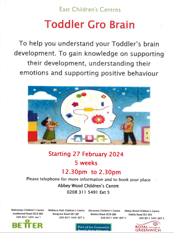 Image of East Children's Centres - Toddler Gro Brain