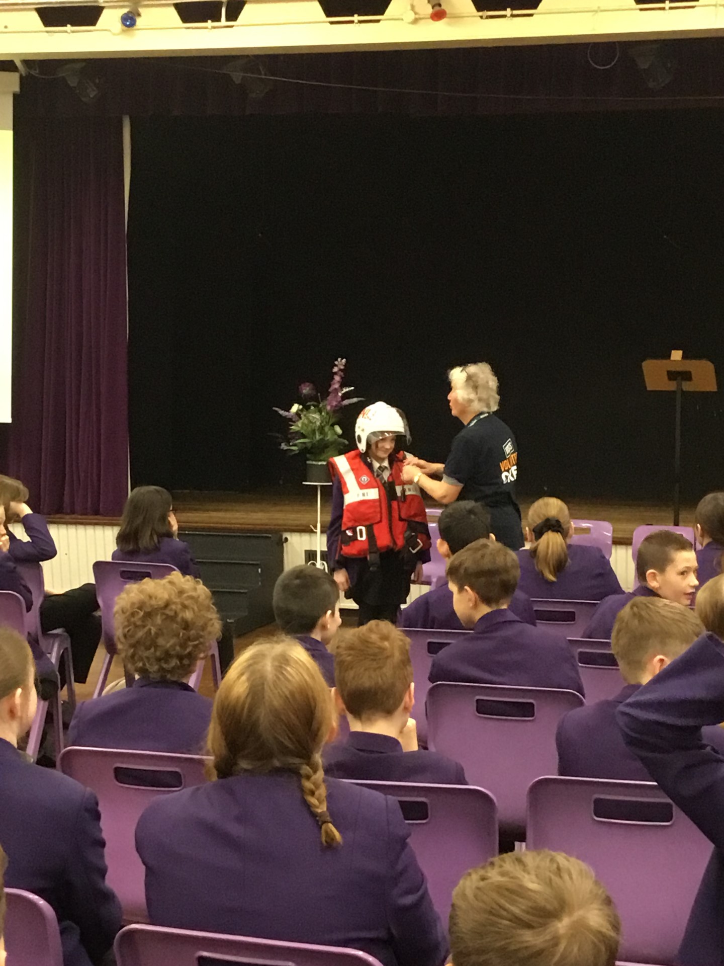 Image of RNLI visit for Year 7 and 8 pupils