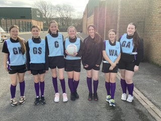 Image of Year 7 and Year 8 teams take on the South Ribble Netball tournament 