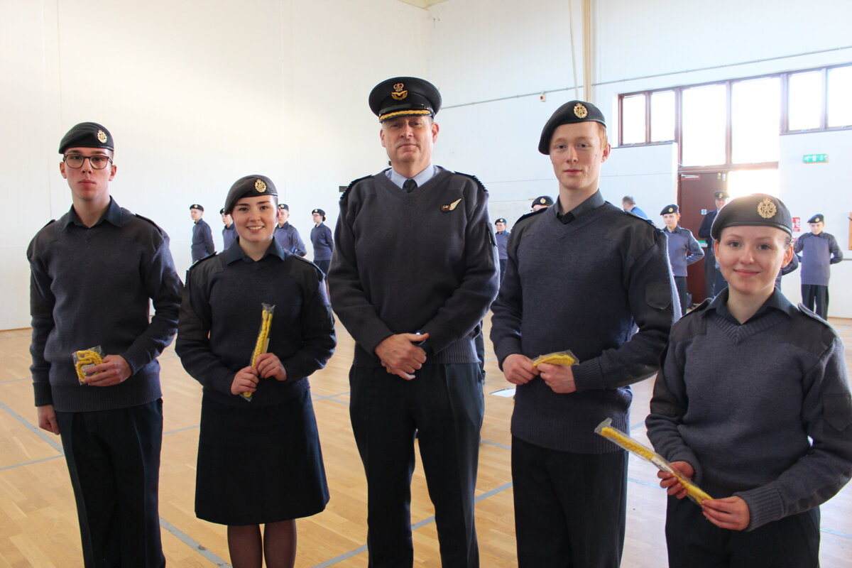 Image of Students enjoy visit from RAF Air Cadet Captain