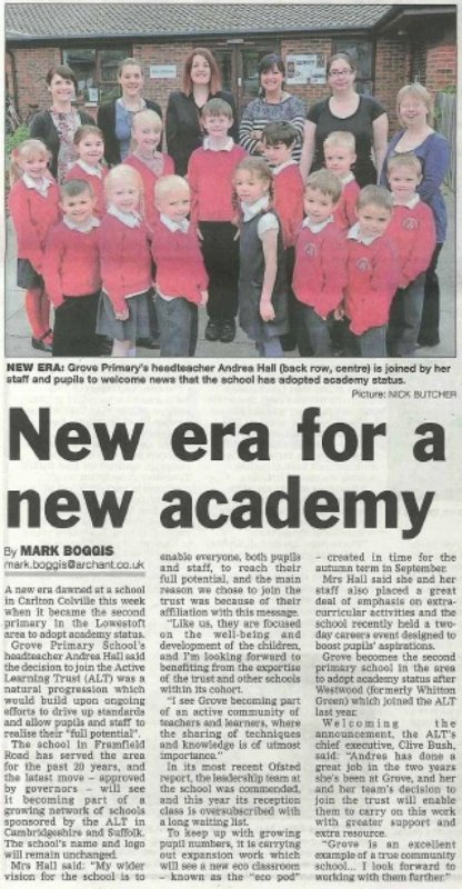 Image of Grove Primary School: New era