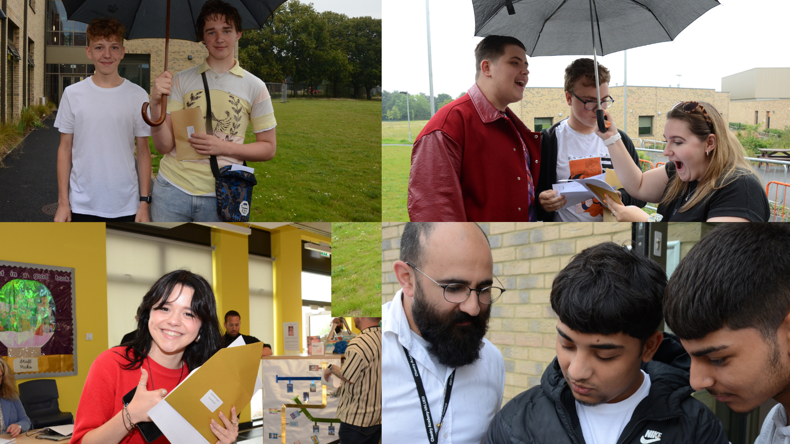 Image of Results Day successes at Chantry Academy