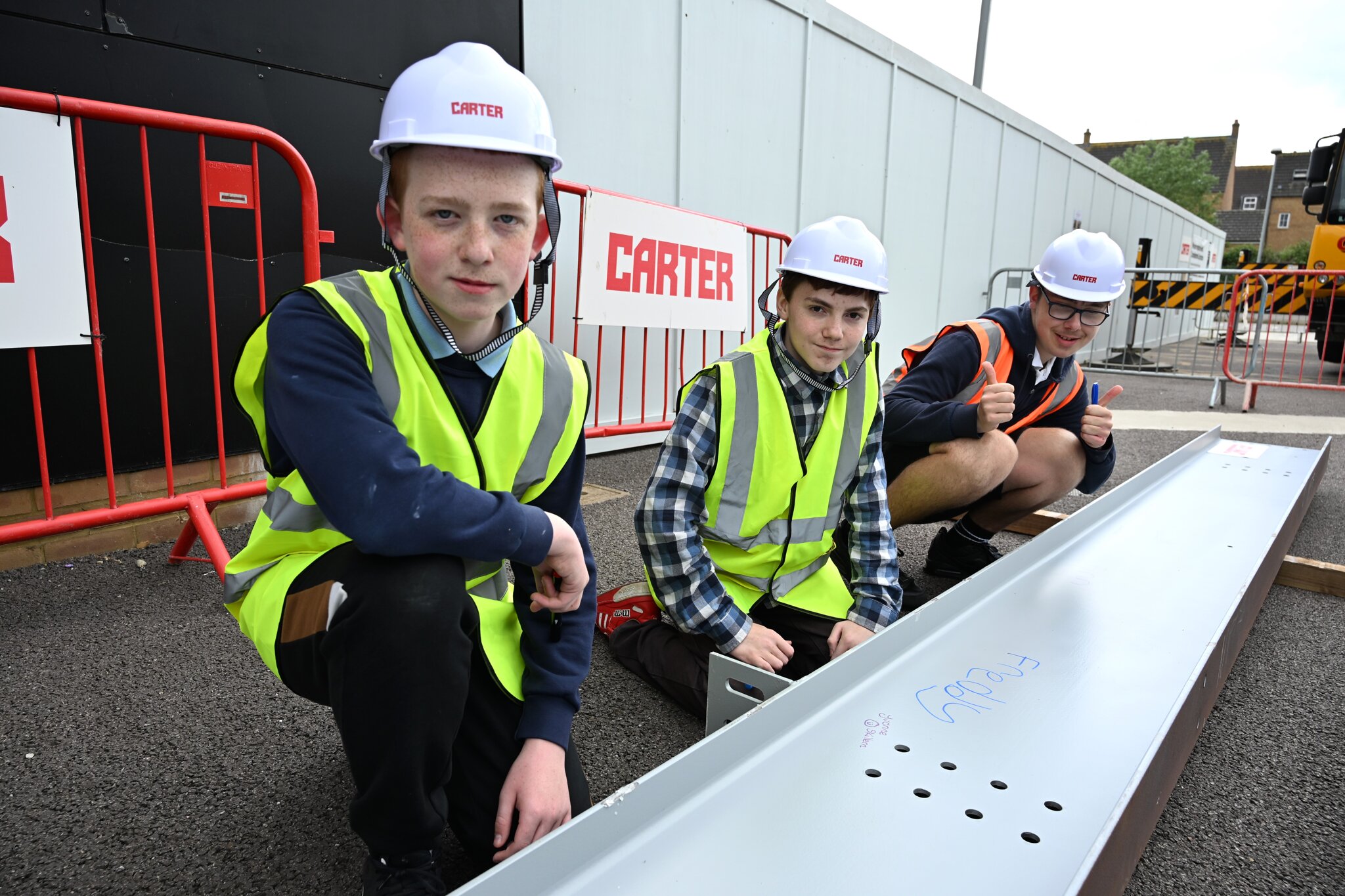 Image of Pupils make their mark on the new extension of their school 