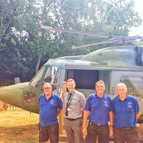 Image of Hillside Primary School launches former military helicopter