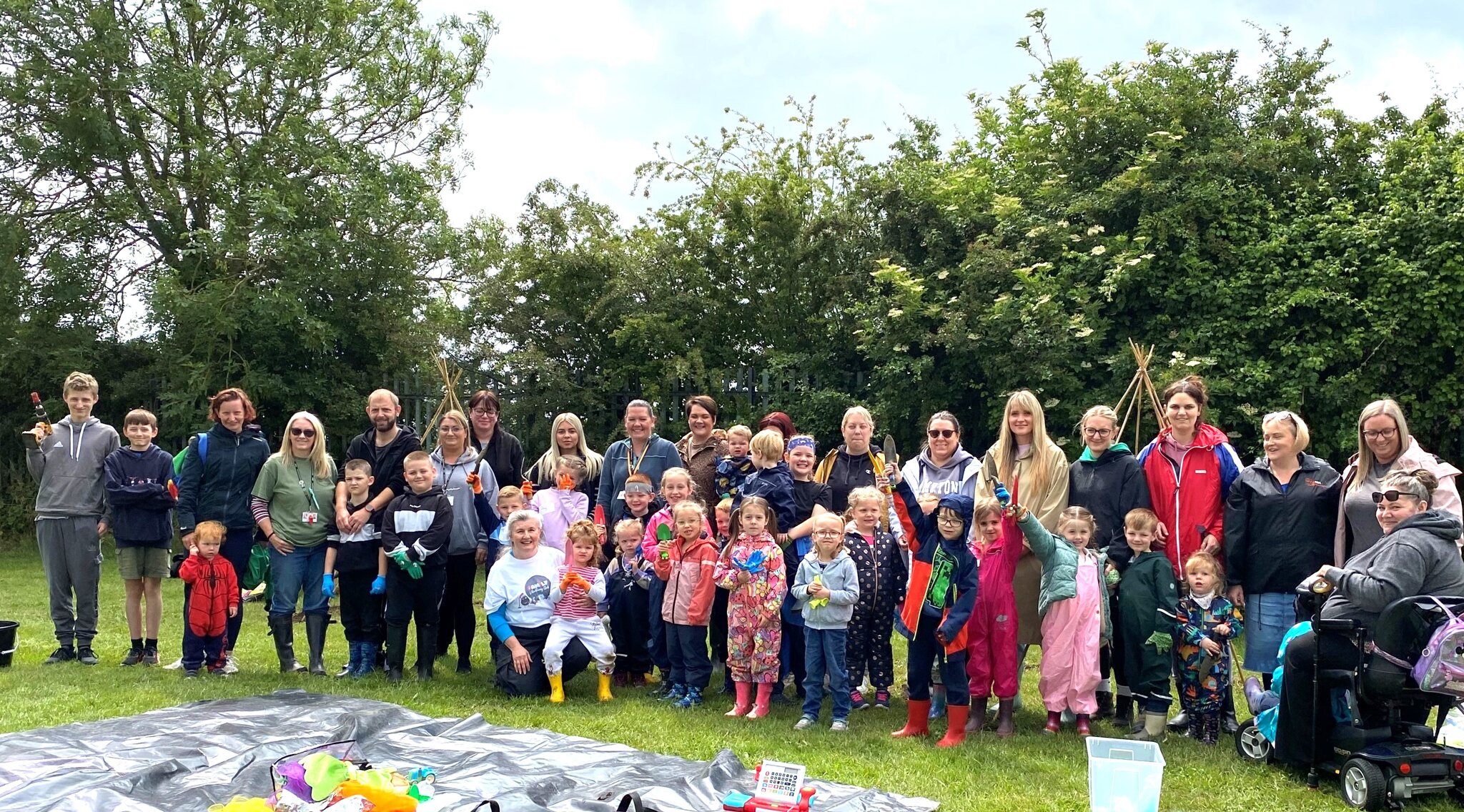 Image of Local volunteers come together in true community spirit to renovate school garden