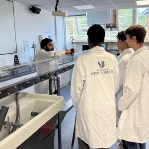 Image of T Level students work placement at UWL