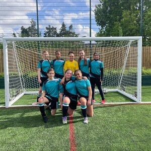 Image of Ada Lovelace Year 7 girls football team crowned Borough Champions