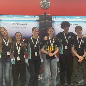 Image of Ada Lovelace crowned champions at First Lego League tournament!