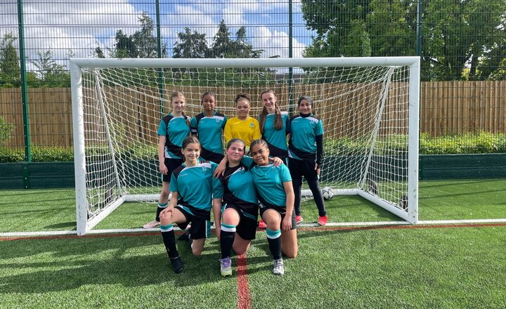Image of Ada Lovelace Year 7 girls football team crowned Borough Champions