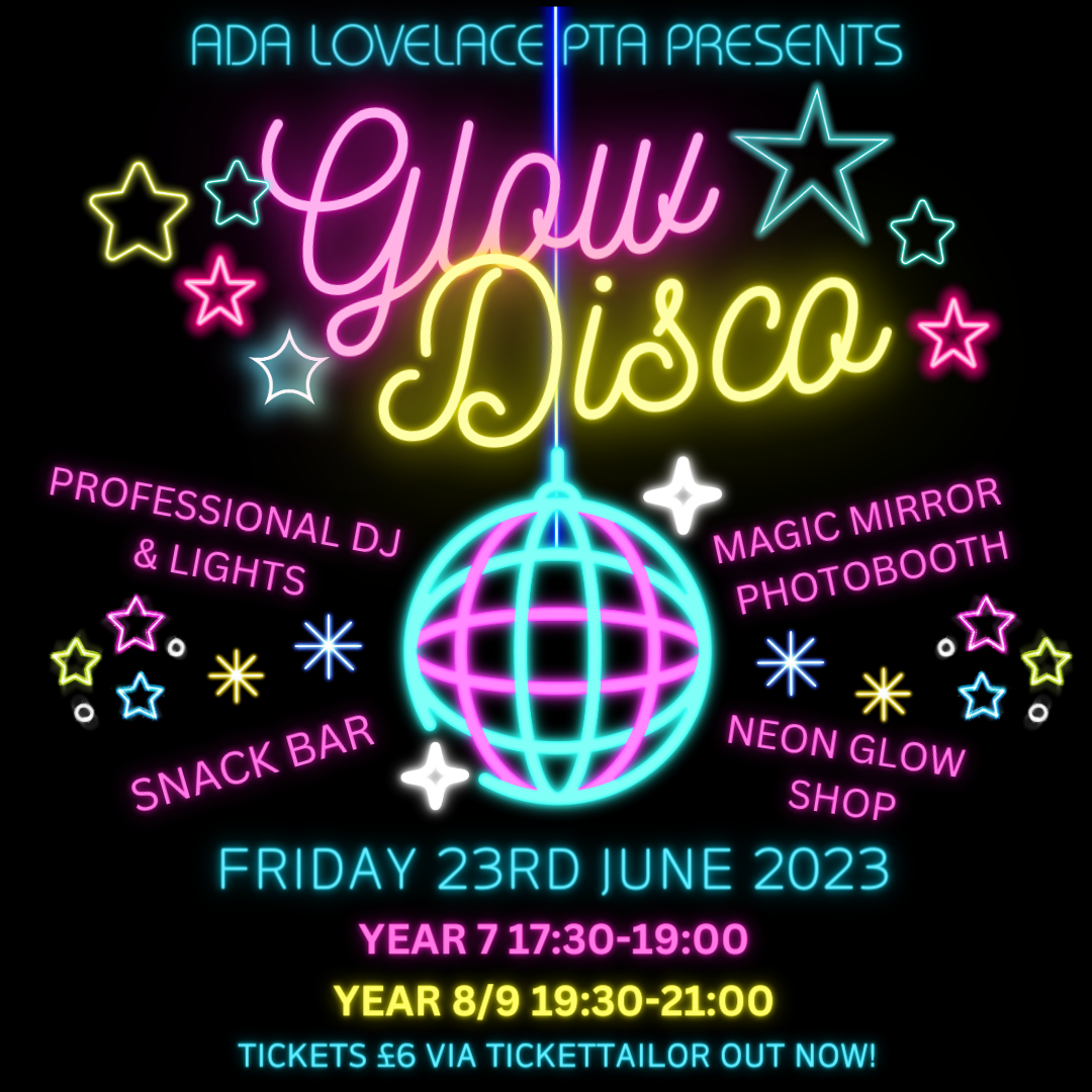Image of Ada Lovelace PTA Presents - Neon Disco