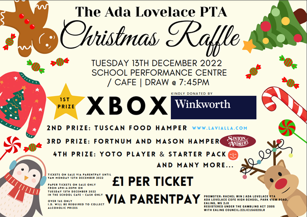 Image of Ada Lovelace PTA Christmas Raffle