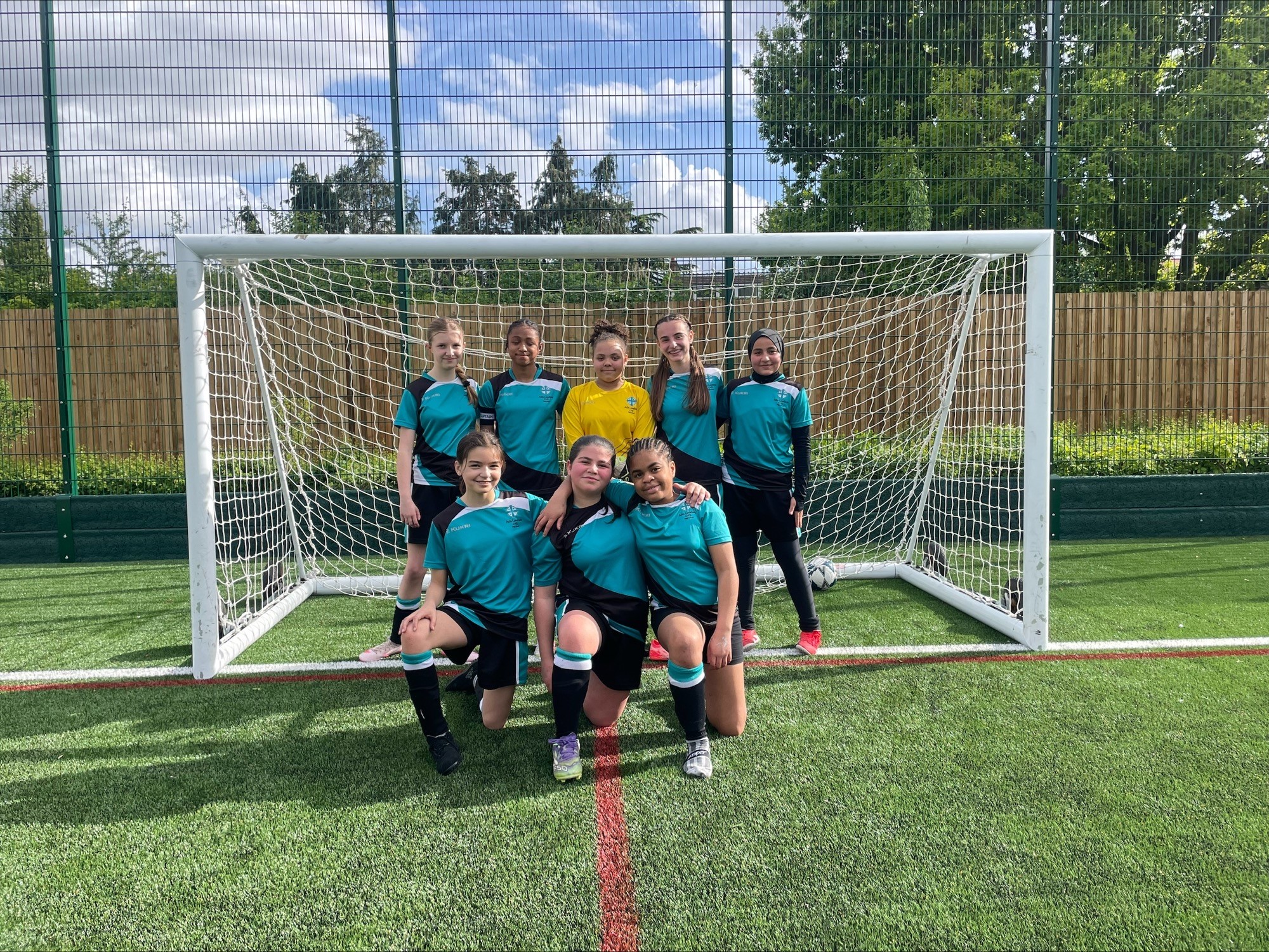 Image of Ada Lovelace Year 7 girls football team crowned Borough Champions