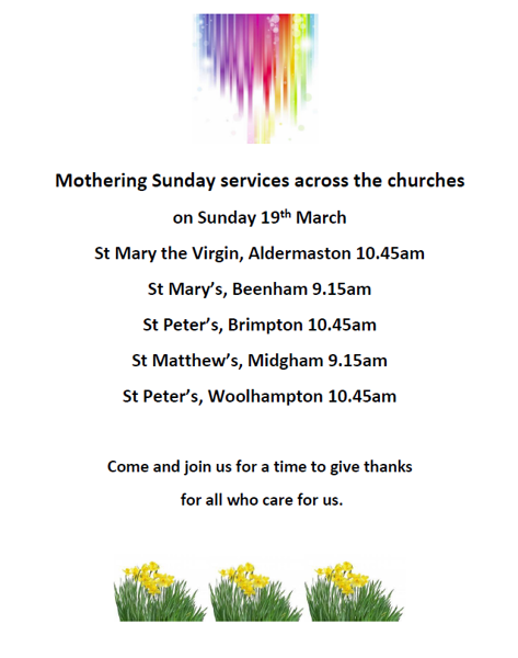 Image of Mothering Sunday Services 