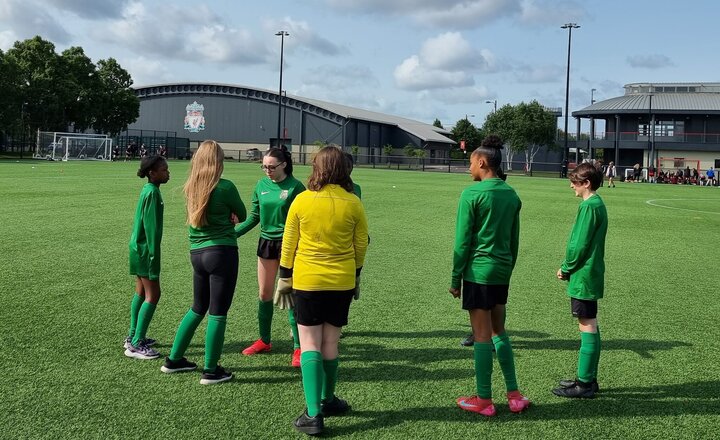 Image of Year 7 & 8 Girls Football Festival at Liverpool FC