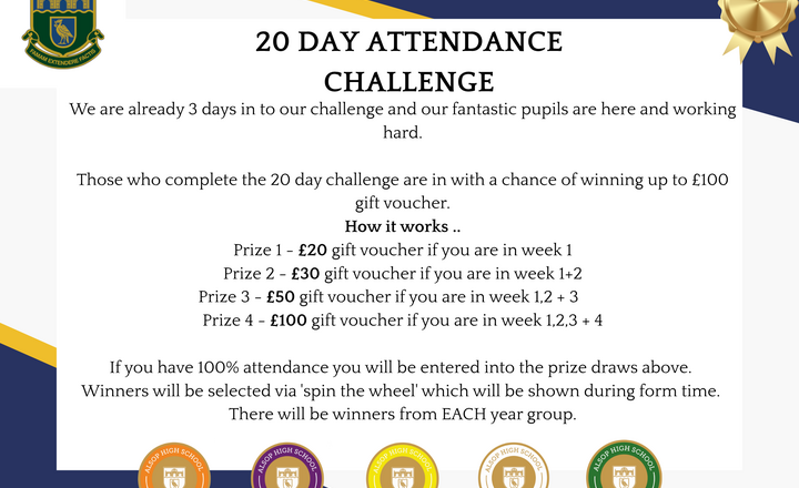 Image of 20 Day Attendance Challenge – Halfway Update!