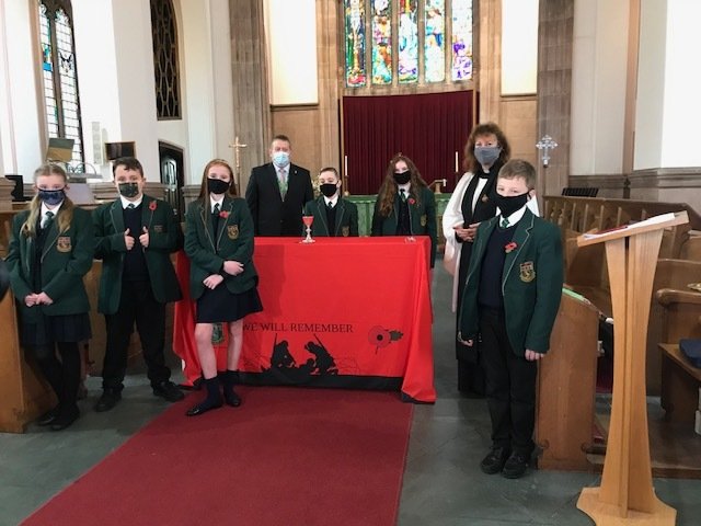 Image of Alsop students film special assembly for Remembrance Sunday