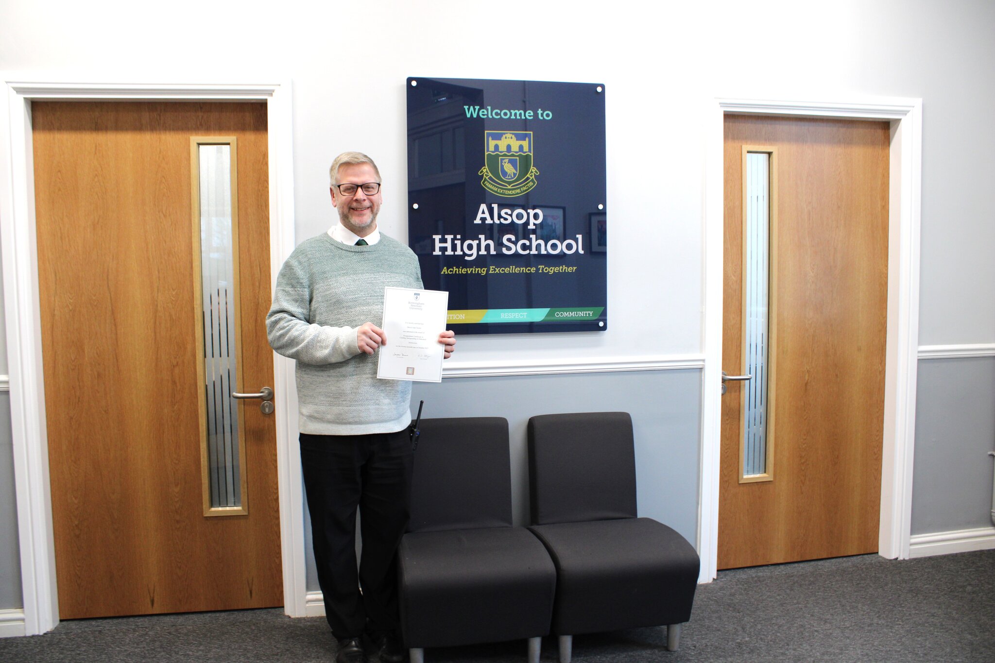 Image of Congratulations Mr Taylor!