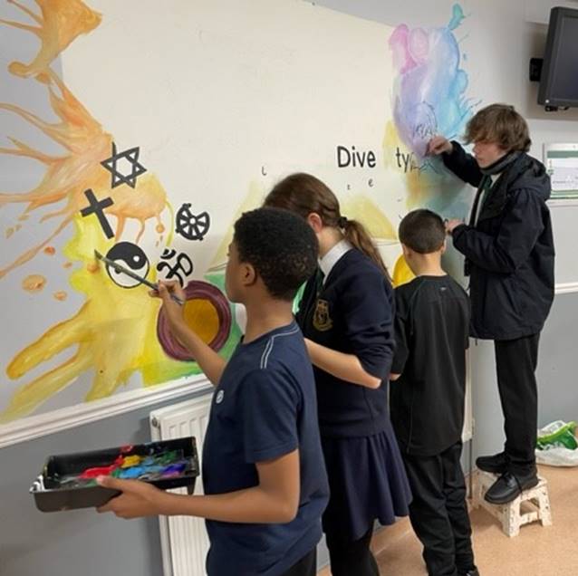 Image of A splash of paint to celebrate  diversity at Alsop