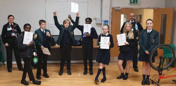 Image of Year 8 Bike Maintenance course in partnership with Merseyside Police