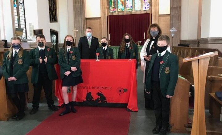 Image of Alsop students film special assembly for Remembrance Sunday