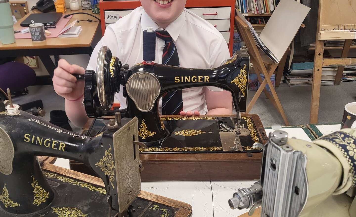 Image of Sewing machine history and mechanics.