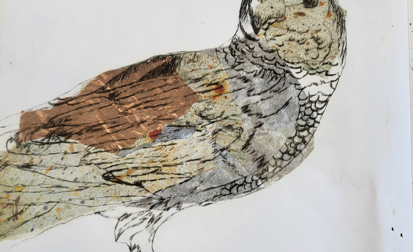 Image of GCSE Acetate work.