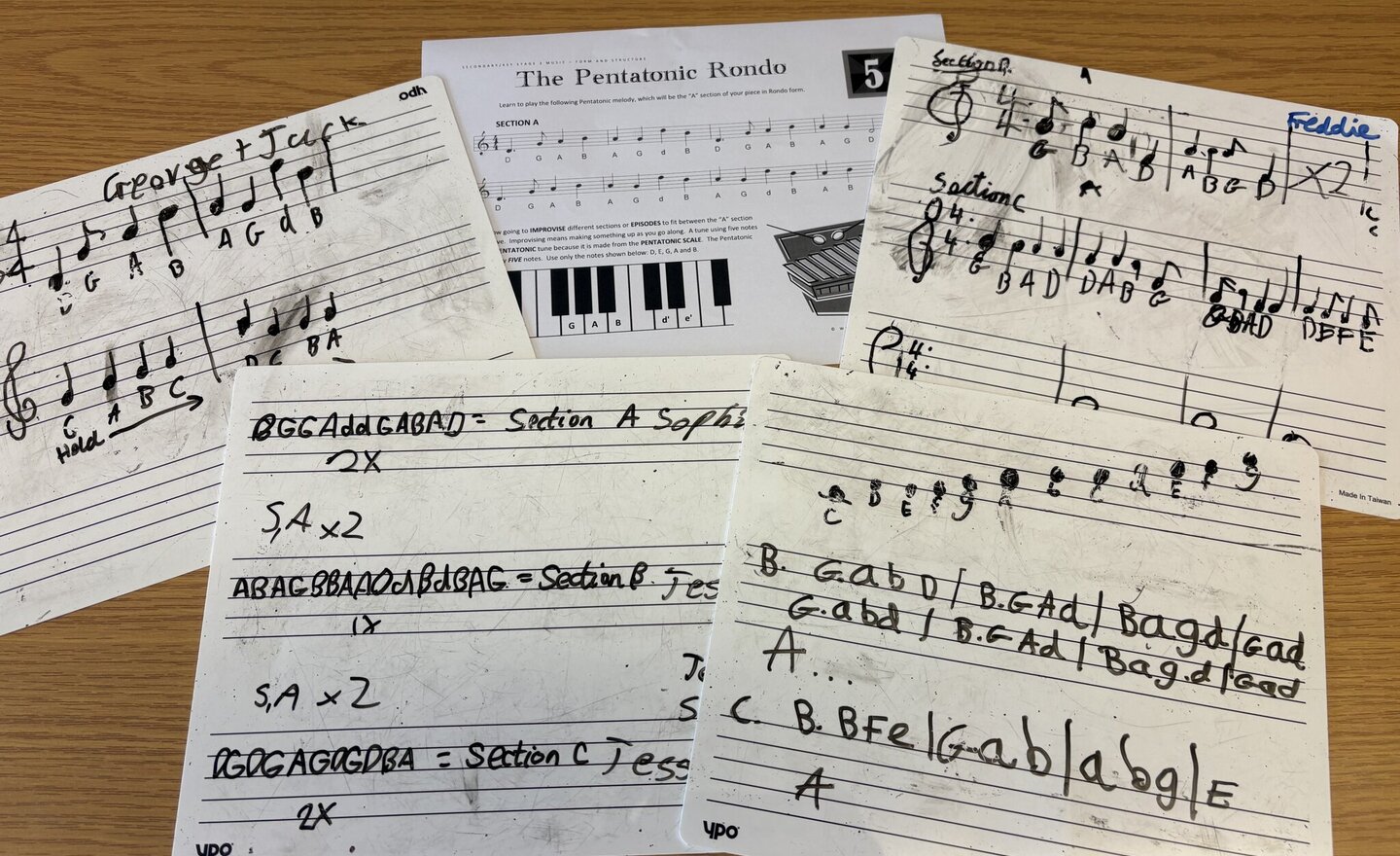 Image of Year 7 composition