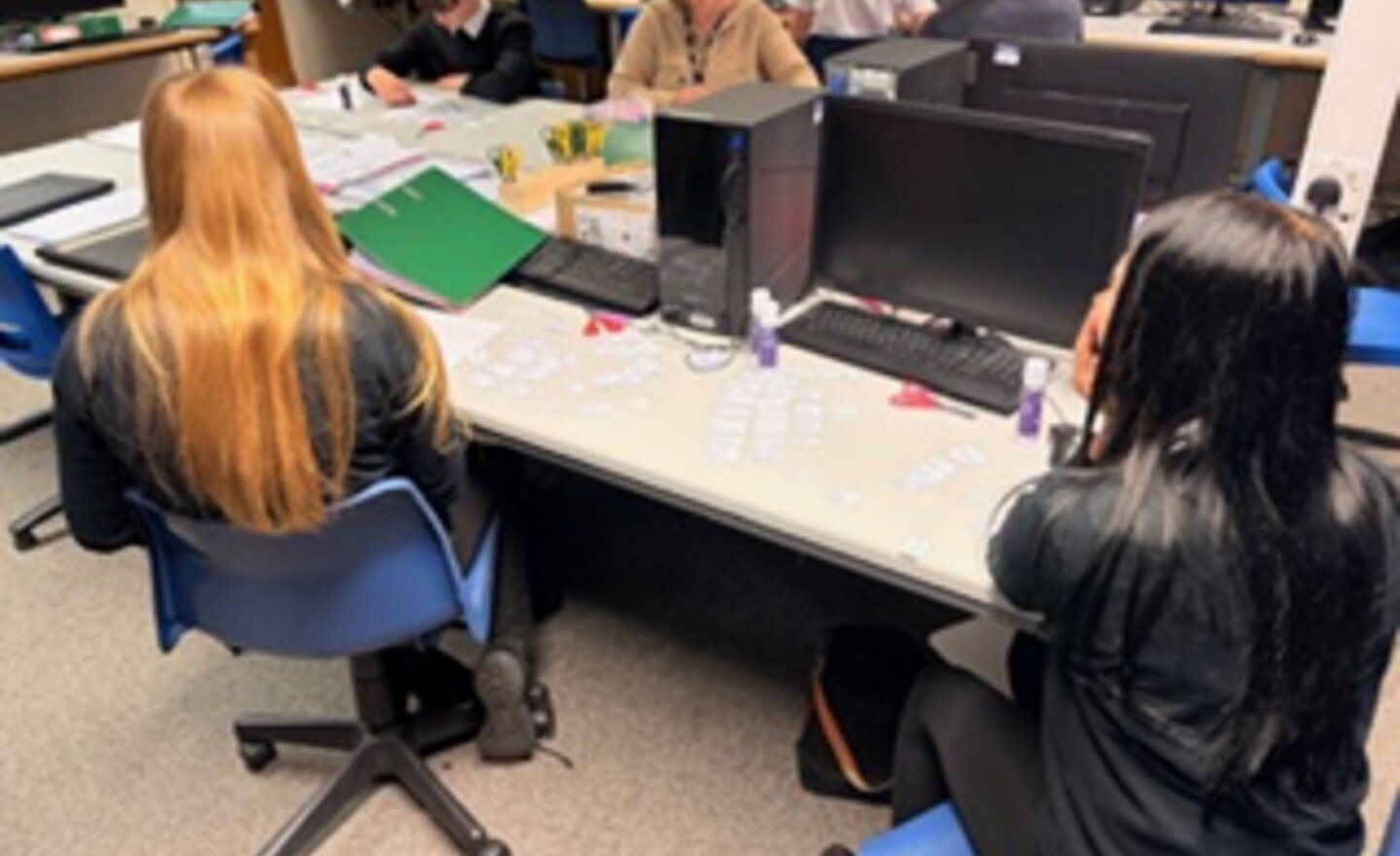 Image of Year 11 revision in BTEC