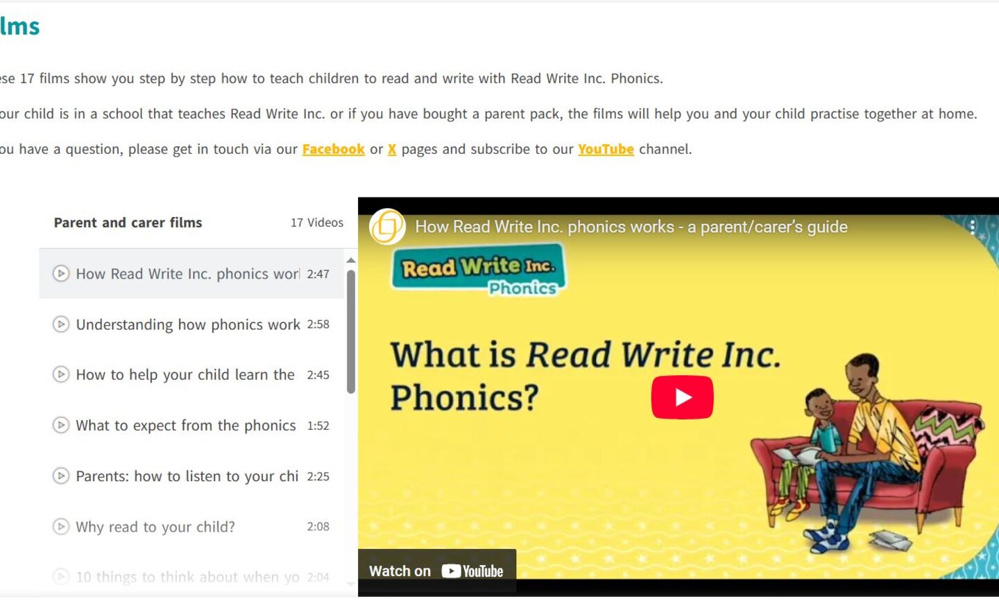 Image of RWI support for parents