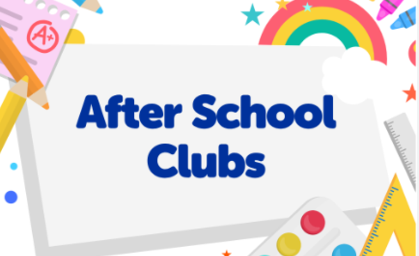 Image of After school clubs Autumn Term 2024