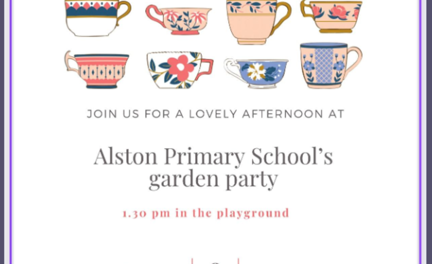 Image of Garden Party- save the date!