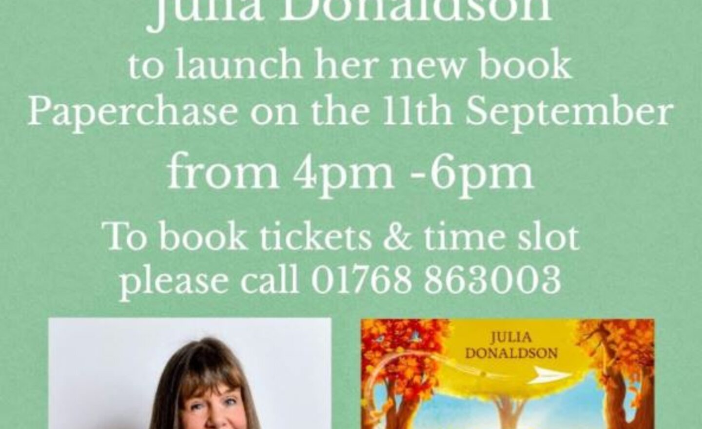 Image of Mrs Brown's favourite author- exciting news!