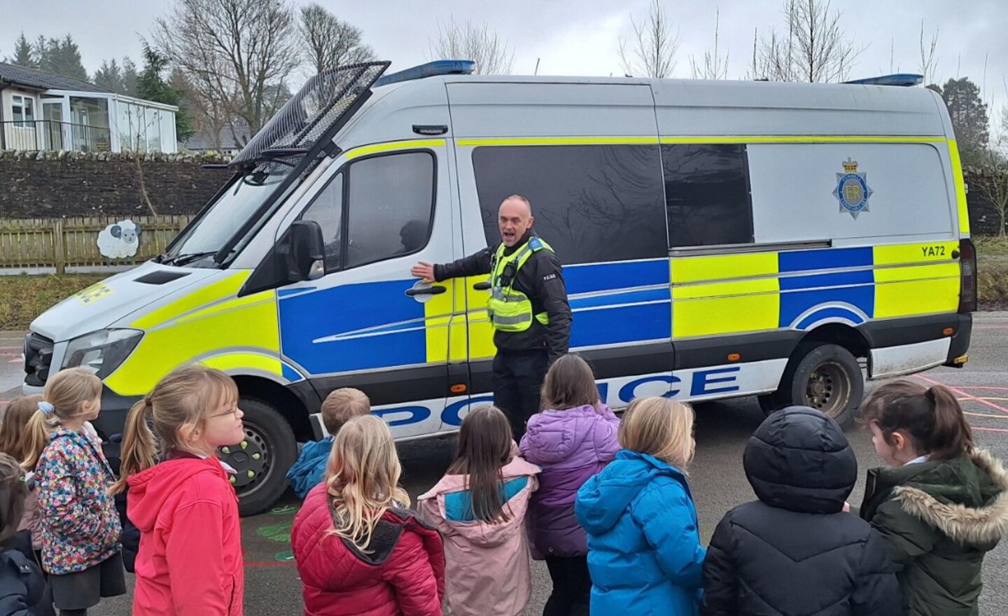Image of PC Tony visits to help us to stay safe on safer internet day
