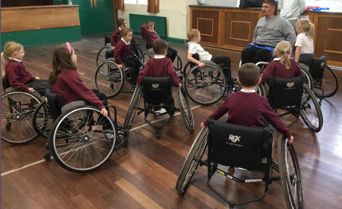 Image of Wheel chair basket ball