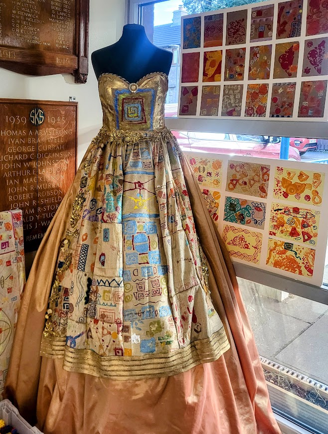 Image of Gustav Klimt dress