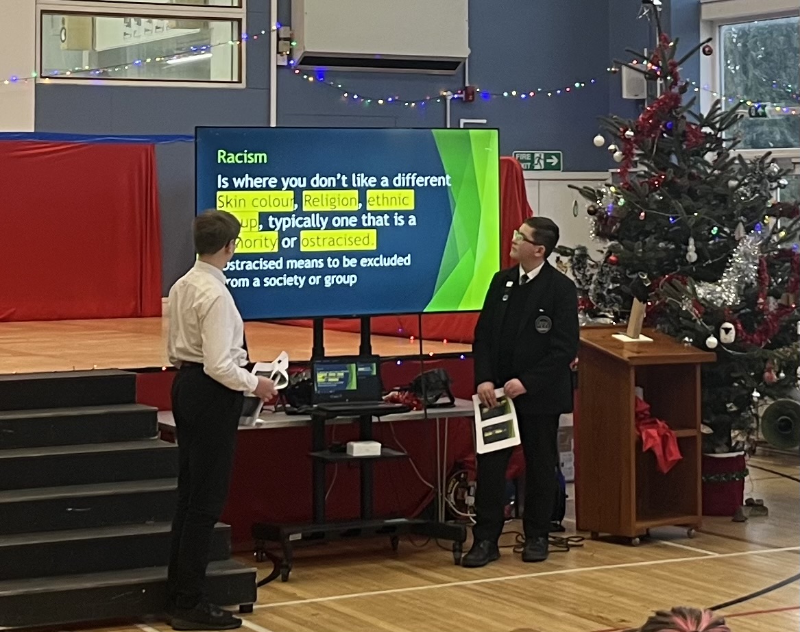 Image of Assembly by our Anne Frank Ambassadors