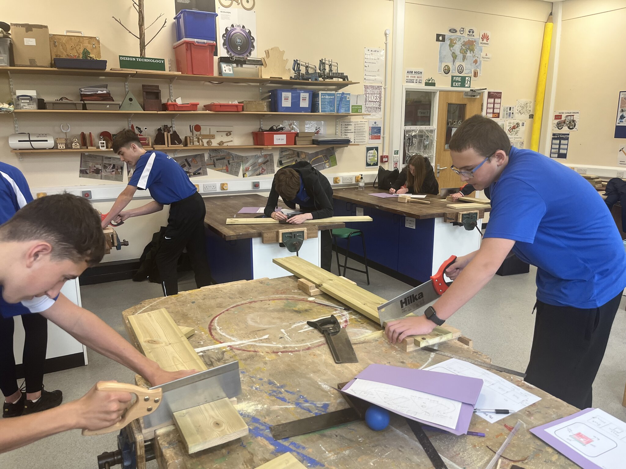 Image of Year 9 DT Bird Boxes