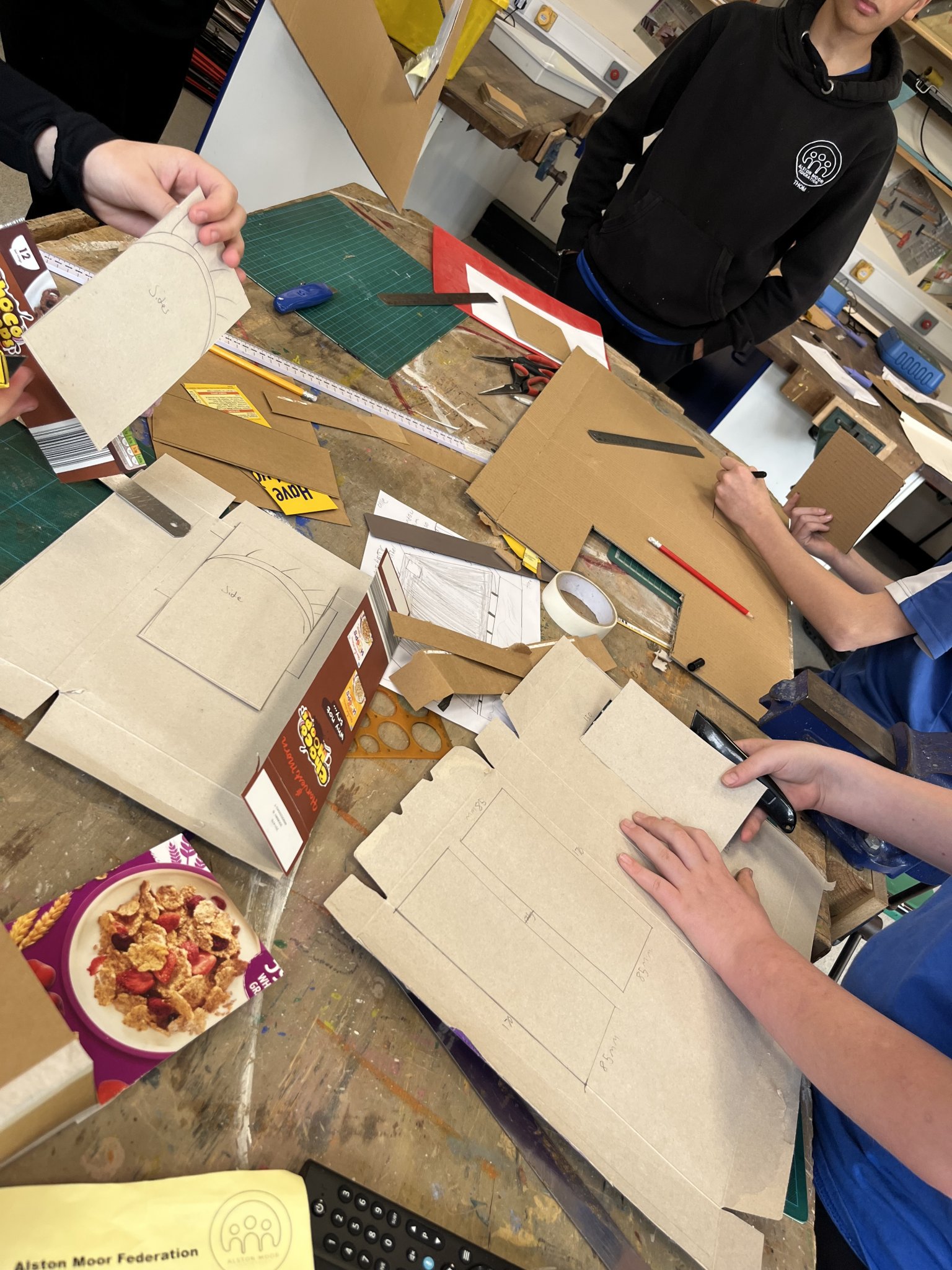 Image of Cardboard Modelling in Year 9 DT