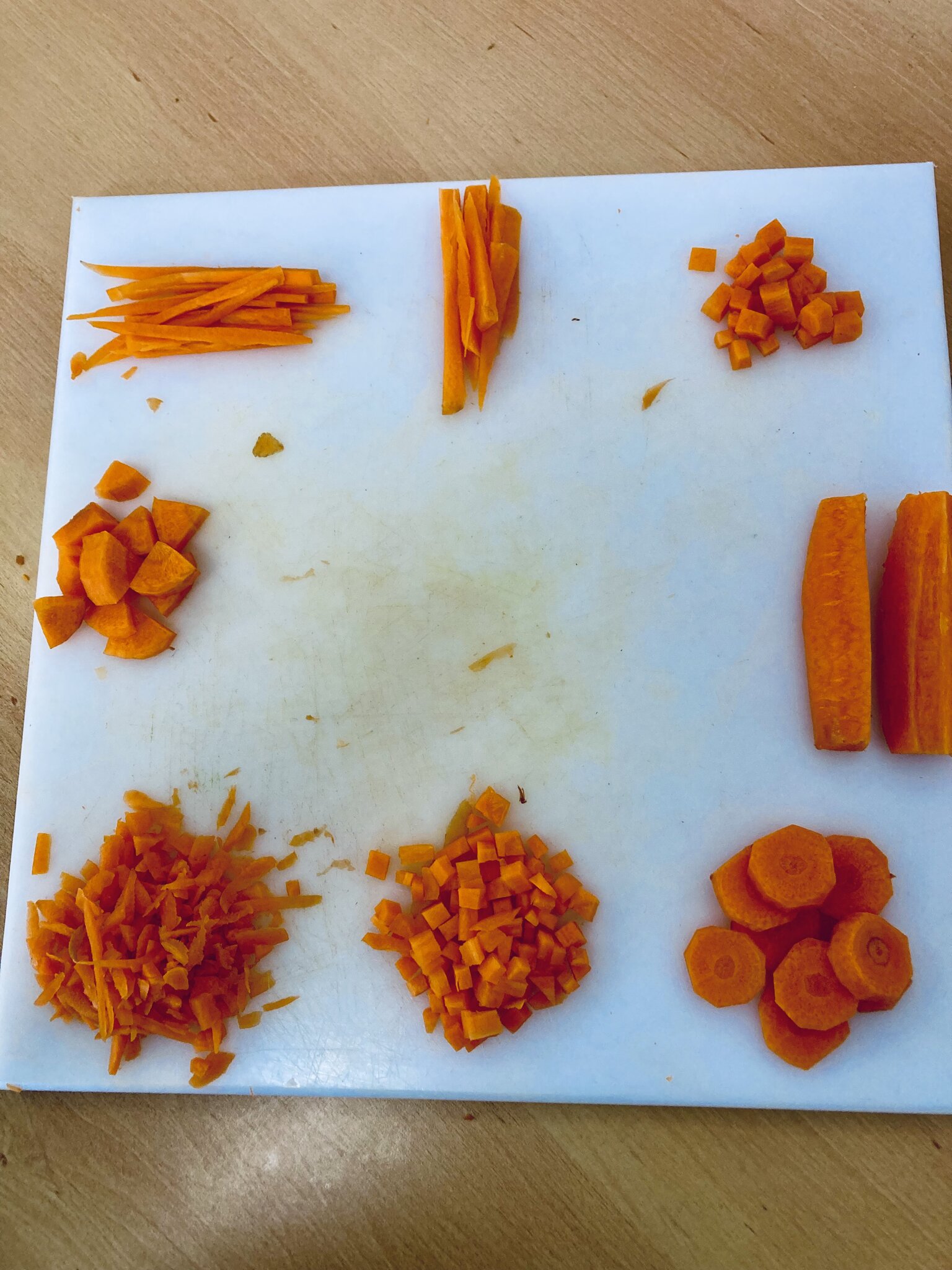 Image of Year 7 chopping challenge