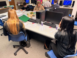 Image of Year 11 revision in BTEC