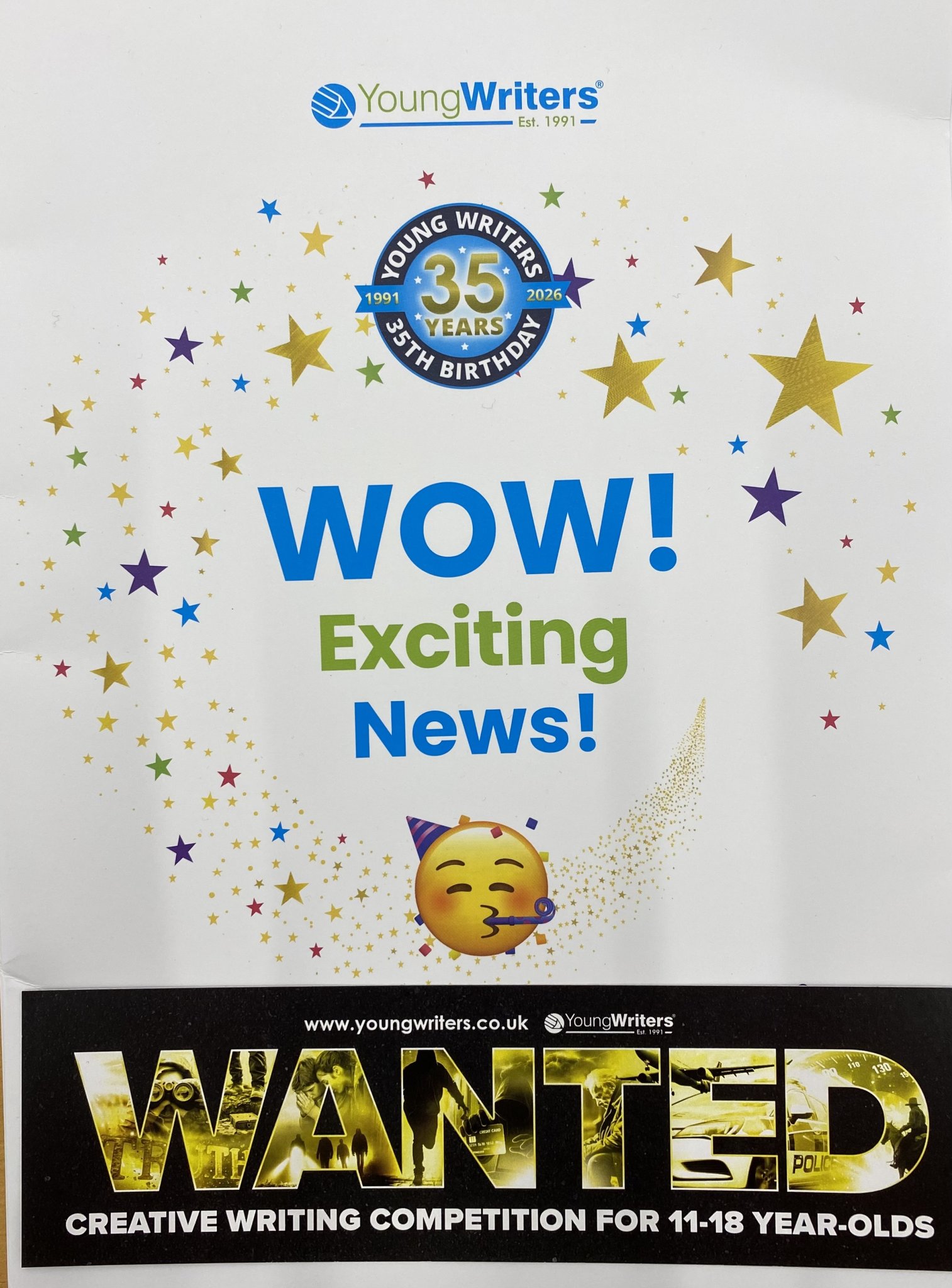 Image of Exciting news for our Young Writers