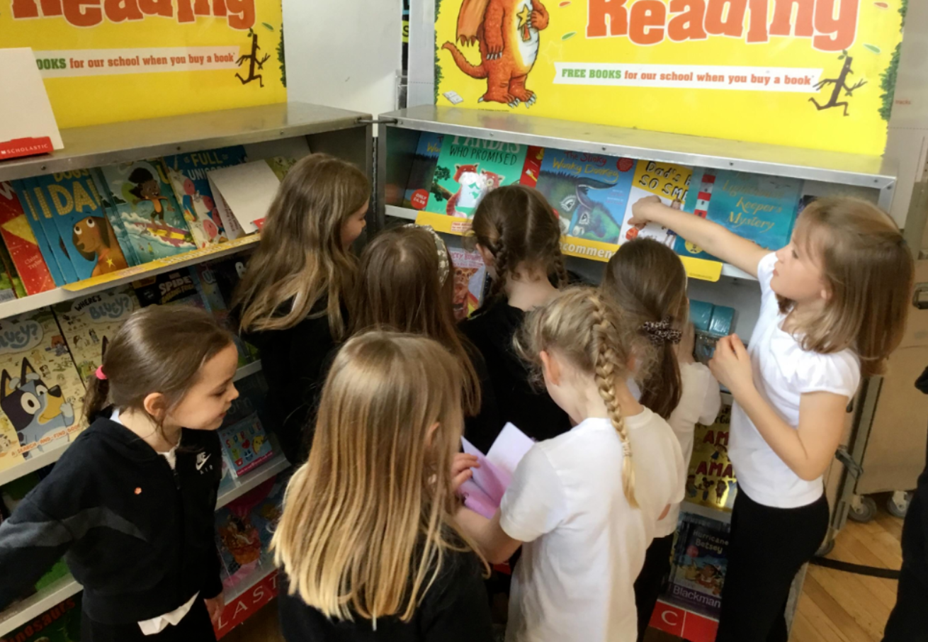 Image of Scholastic book fair arrives in school