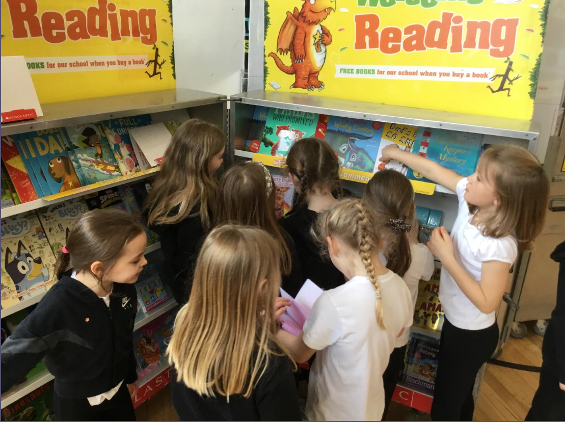 Image of Scholastic book fair arrives in school