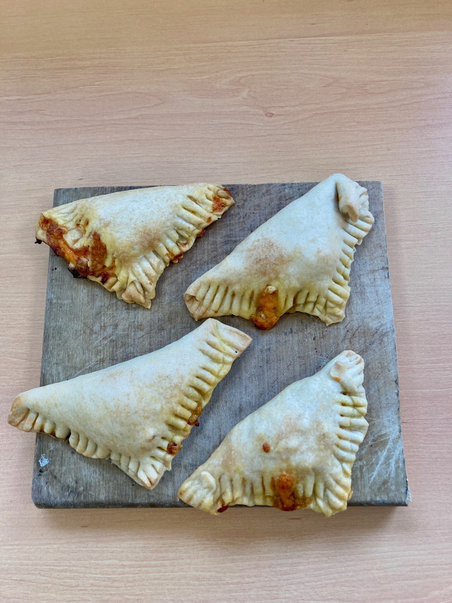 Image of Year 9 cheese and onion triangles