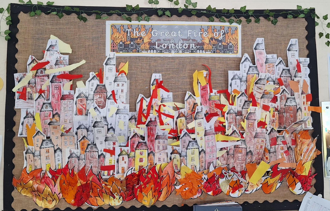 Image of The great fire of London art work