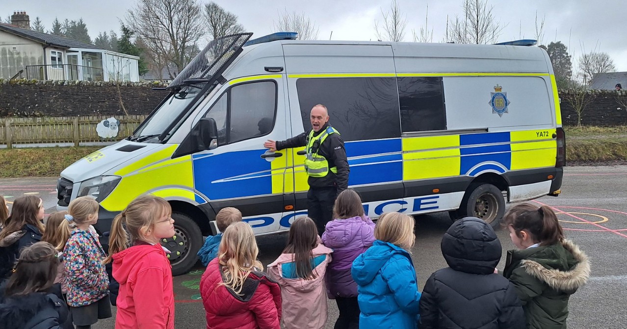 Image of PC Tony visits to help us to stay safe on safer internet day