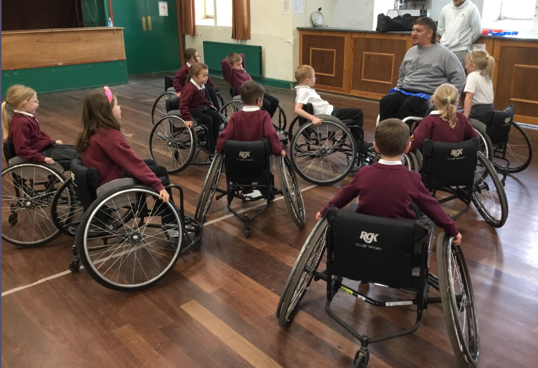 Image of Wheel chair basket ball