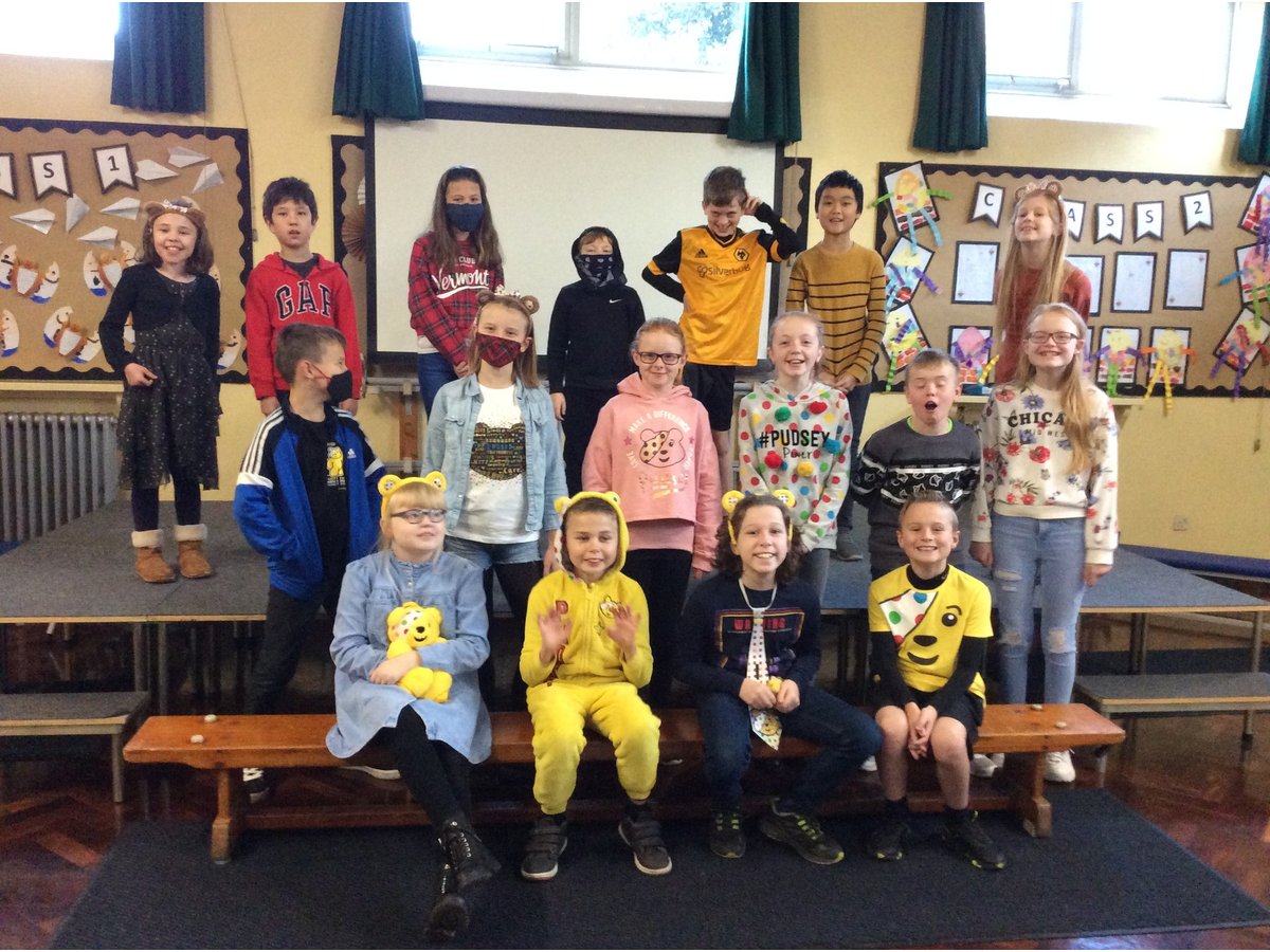 Pudsey visits Class 4! | Anson CE Primary School