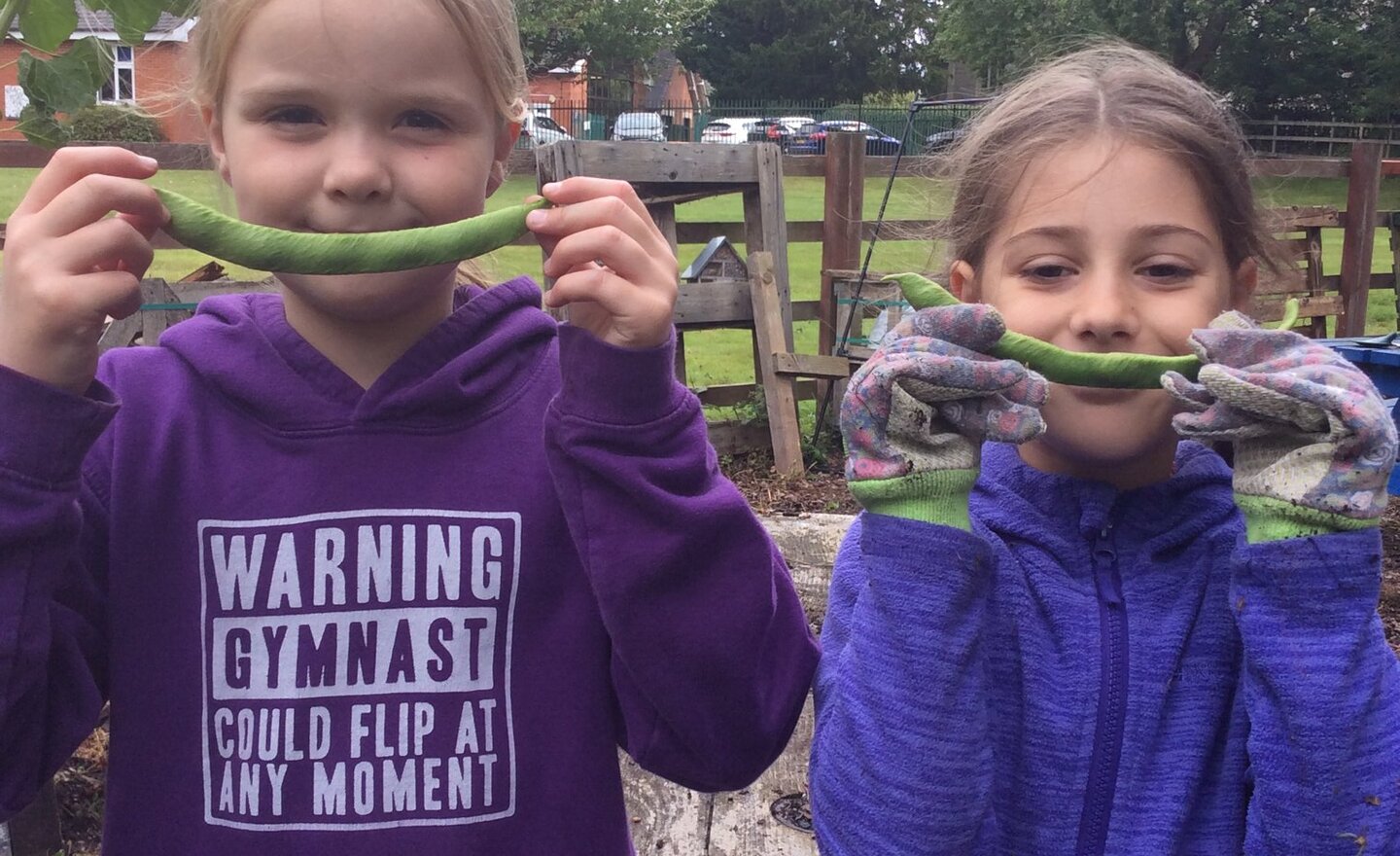 Image of Class 4 - the start of tidying up the outdoor classroom