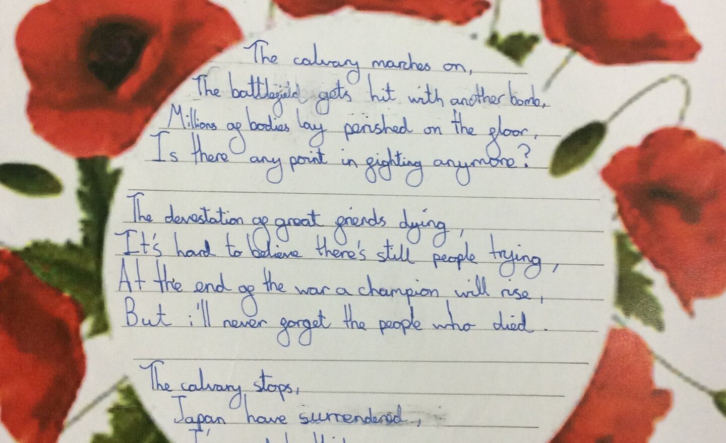 Image of Class 4 Armistice Day 2024